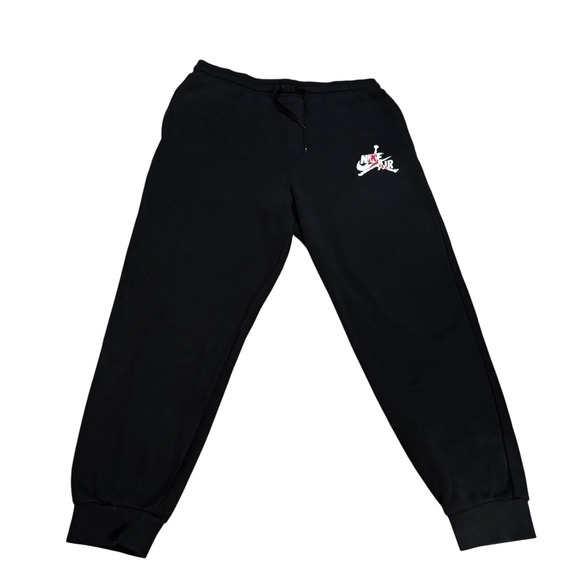 Nike Air Jordan Black Sweatpants Mens Joggers Athletic Pants - Picture 1 of 12